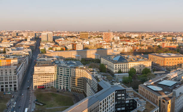 istock Berlin evening aerial cityscape, Germany. 1156486341
