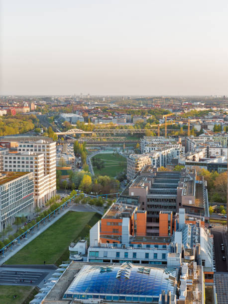 istock Berlin evening aerial cityscape, Germany. 1156486360