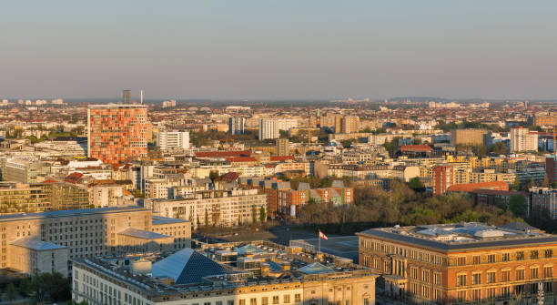 istock Berlin evening aerial cityscape, Germany. 1156486365