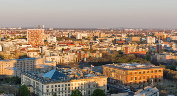 istock Berlin evening aerial cityscape, Germany. 1156486375