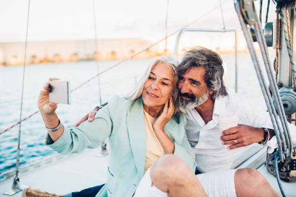 istock Woman taking a selfie with her husband 1156502074