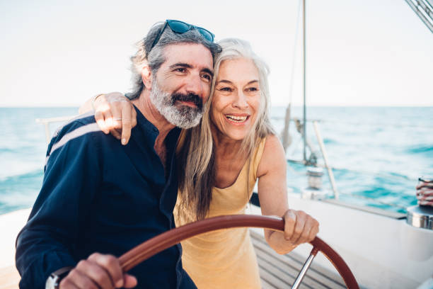 istock Man and woman sailing 1156502197