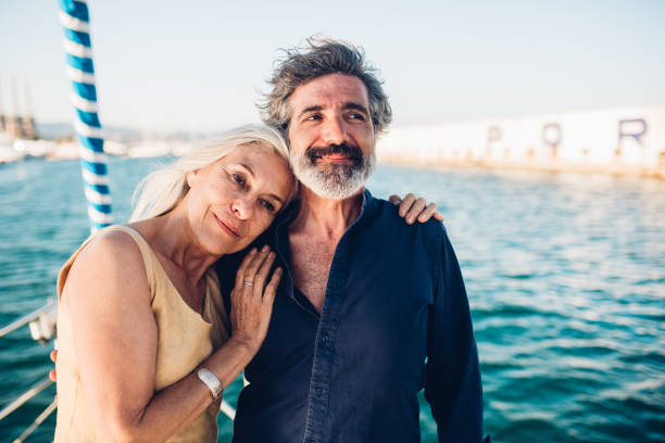 istock Happy couple hugging 1156502213
