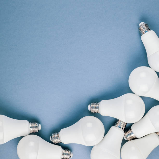 istock Energy saving and eco friendly LED light bulbs 1156504991