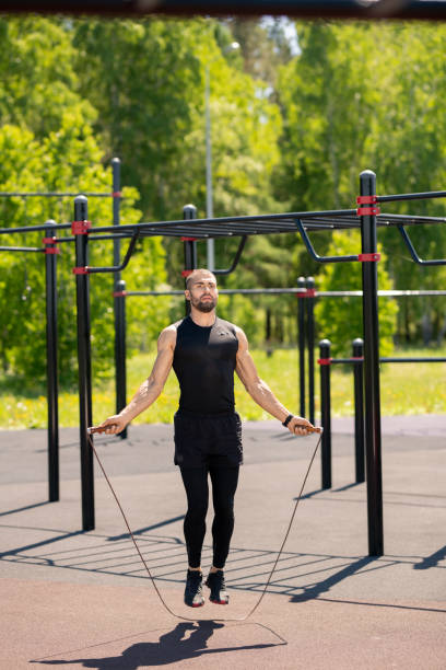 istock Jump on sportsground 1156508089
