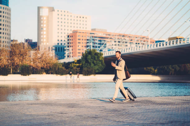 istock Businessman on business trip in Valencia 1156519485