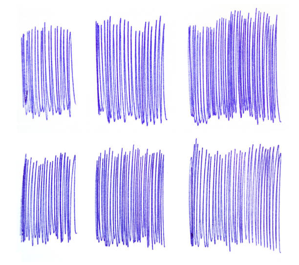 istock Set of blue ink pen strokes. 1156519534