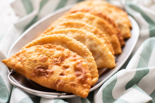 istock Russian deep fried meat pies - chebureki 1156520608