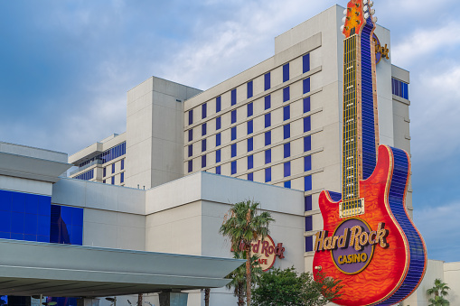 Biloxi Mississippi, USA, May/13/2019 hard rock casino guitar landscape photo