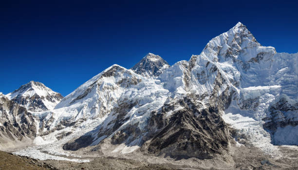 istock Panoramic view of Mount Everest and Nupste seen from Kala Patthar 1156527734