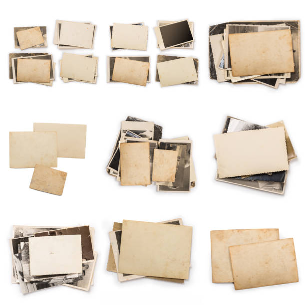 istock Old photo frame. Vintage paper. Retro card 1156528629
