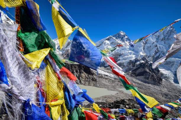 istock Prayer flags with Mount Everest in the background 1156528653