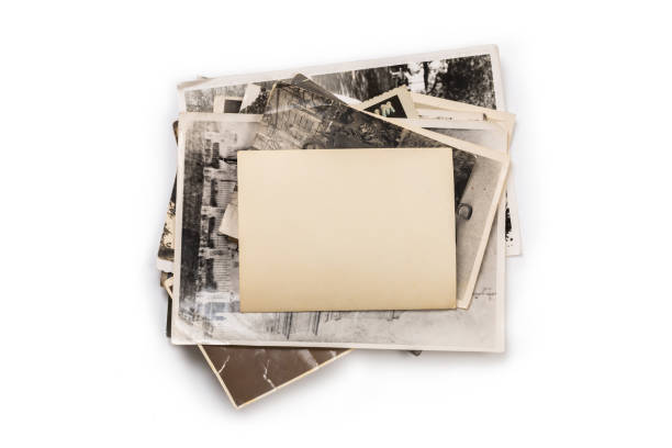 istock Old photo frame. Vintage paper. Retro card 1156528833