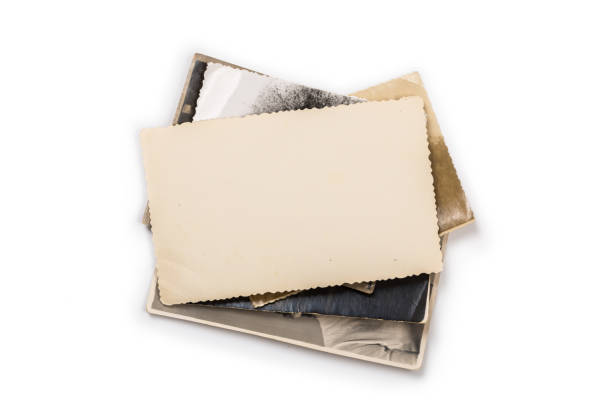 istock Old photo frame. Vintage paper. Retro card 1156528934