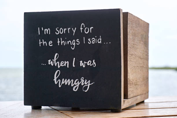 istock Wooden box in a restaurant with text or quote 1156532200