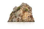 istock Rock isolated on white background 1156532602