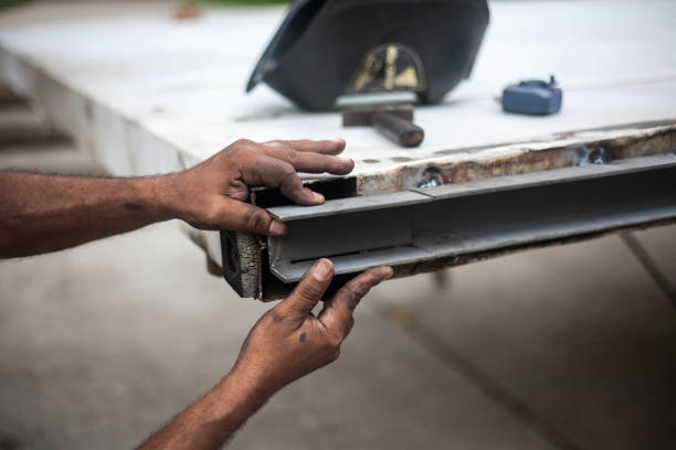 istock A man is working with a steel beam 1156536054