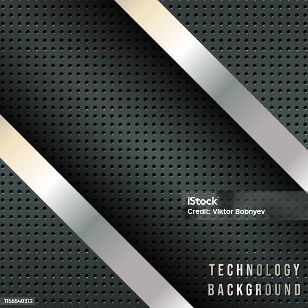 Abstract Background With Metallic Diagonal Stripes Techno Design ...