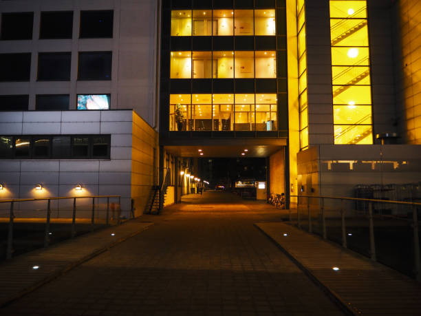 istock Deserted street at night 1156542497