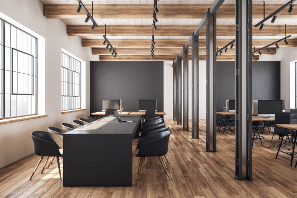 istock Contemporary boarding room interior 1156542619