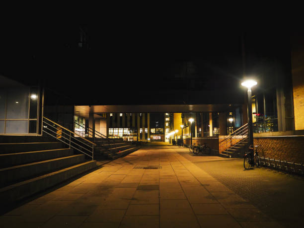 istock Deserted street at night 1156543276