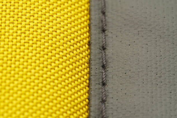 istock Seam on Yellow Sport Bag Close-Up 1156544640