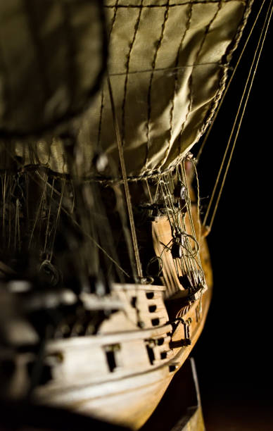 istock modeling: English brig - wooden sailing ship 1156548668