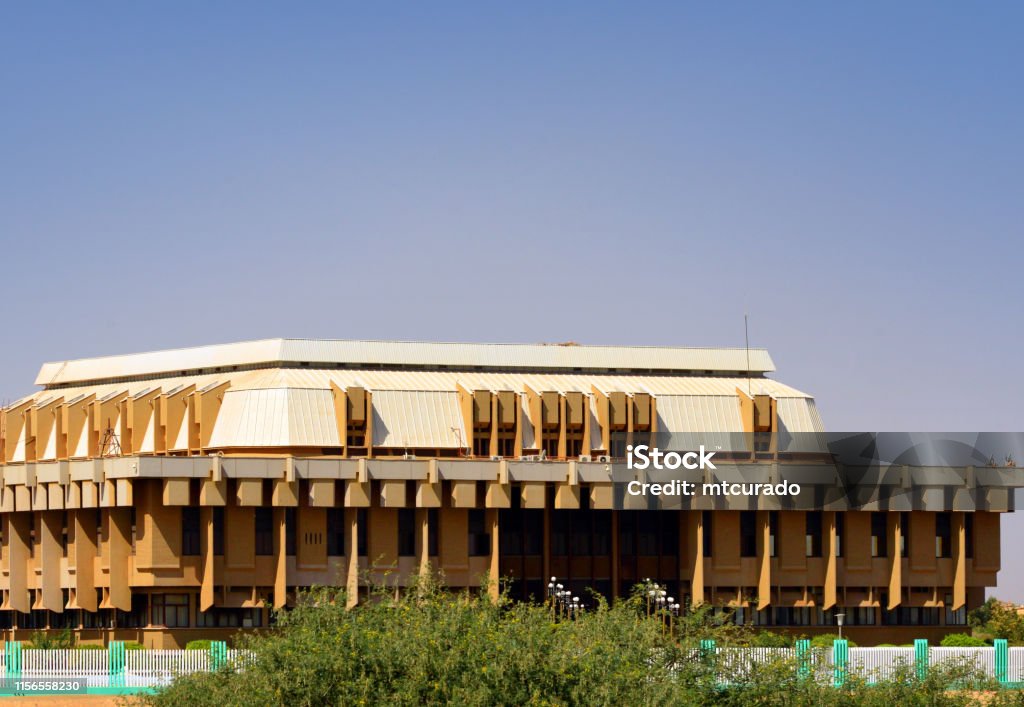 Sudanese parliament building - the National Assembly of Sudan - Khartoum (Omdurman), Sudan Khartoum, Sudan: the parliament building - National Assembly of Sudan,  lower house of the National Legislature of Sudan (House of Representatives), Upper House (Senate) -  Omdurman, Al Morada Street Sudan Stock Photo