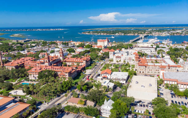 St. Augustine Florida Downtown stock photo
