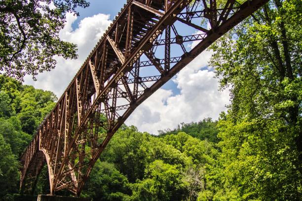 istock Old Train Bridge In The Mountains Of Kentucky 1156603218