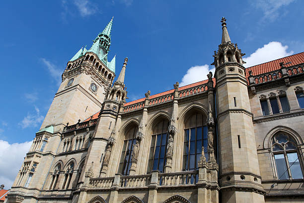 Neo-Gothic Town Hall or Rathaus of Braunschweig, Lower Saxony, Germany (built in 1893-1900).