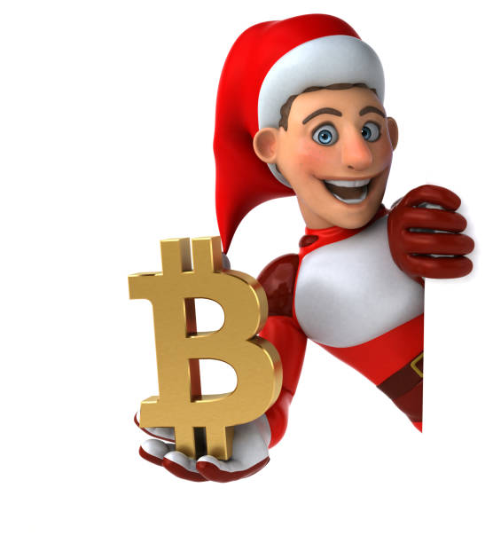 istock Fun Super Santa Claus - 3D Illustration 1156626941
