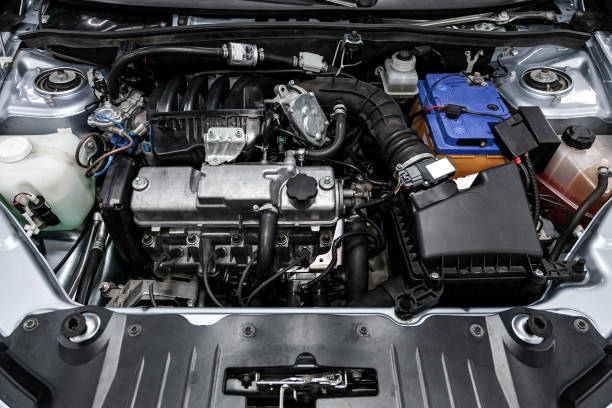 istock close-up of the engine, front view. 1156627025