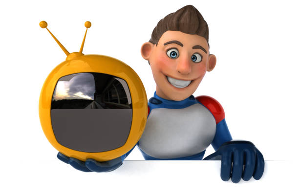 istock Super modern superhero - 3D Illustration 1156627242
