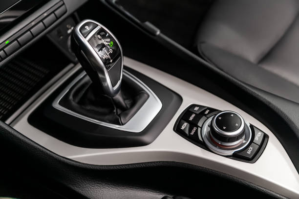 istock Interior view of car with black salon. 1156628012