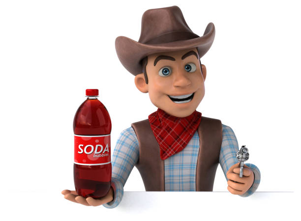 istock Fun Cowboy - 3D Illustration 1156628937