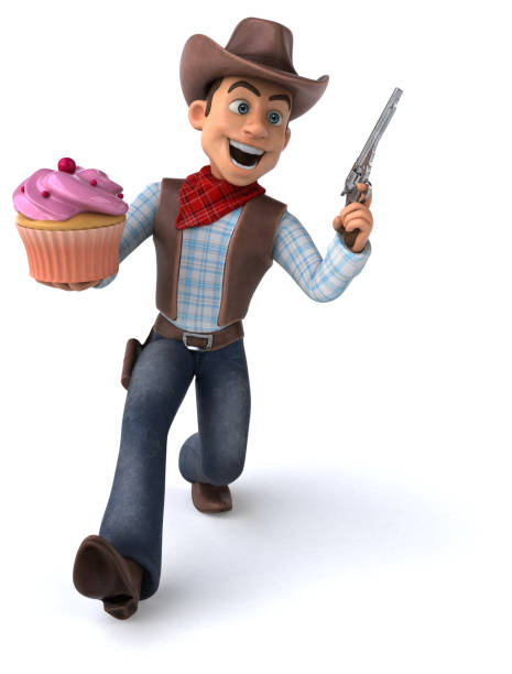 istock Fun Cowboy - 3D Illustration 1156629987