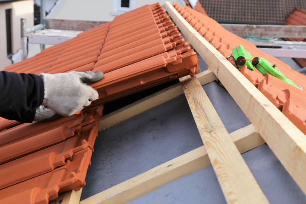 nueva cubierta de techo en curso - roof batten fotografías e imágenes de stock