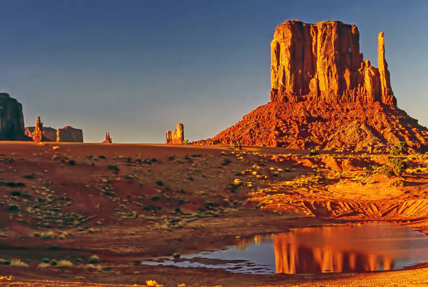 istock Mittens with pond in Monument Valley, Arizona 1156635070