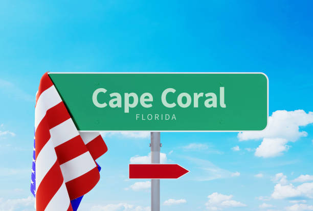 istock Cape Coral - Florida. Road or Town Sign 1156636018