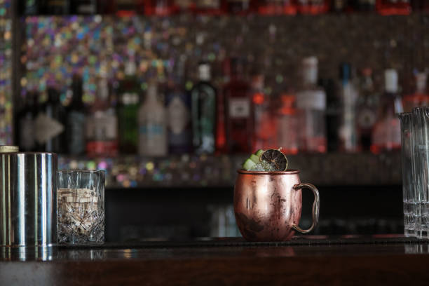 istock Mule Cocktail on Bar Counter 1156638421