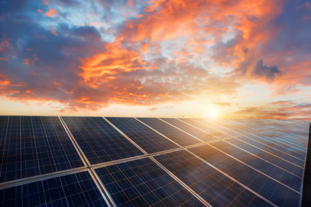 istock Solar panels, clean energy in nature 1156639966