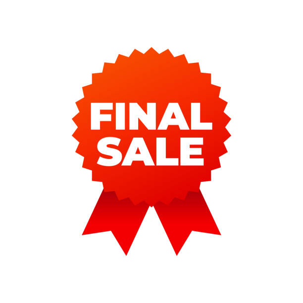 istock Red award medals symbol on white background, final sale 1156642427