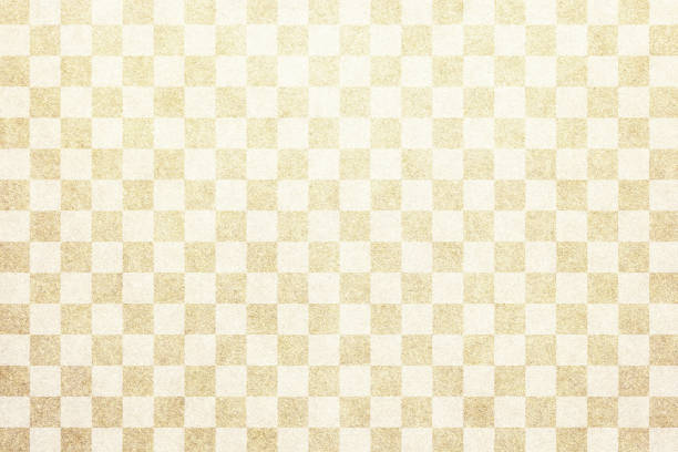 istock Japanese traditional beige color checkered pattern paper texture background 1156644483