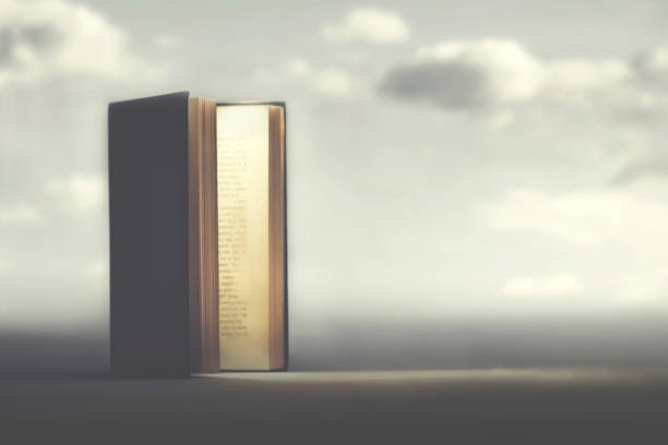 opened book comes a light out that indicates the way or solution to take