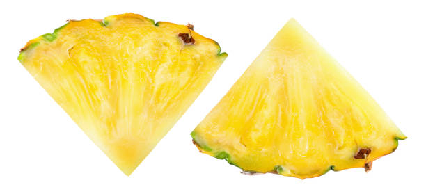 istock Pineapple piece. Flat design. Pineapple isolated on white. Pineapples with clipping path. 1156645904
