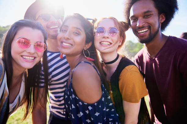 istock Selfie of five best friends 1156646517
