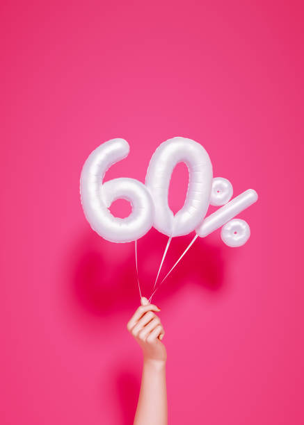 istock 60 % sale banner white balloons 1156647297