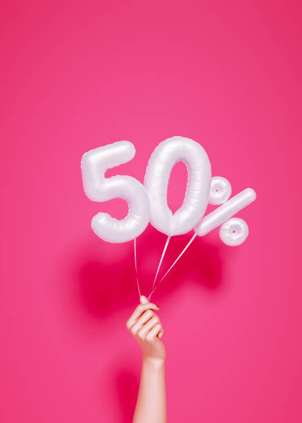 50 % sale banner - 50 percent imagens e fotografias de stock