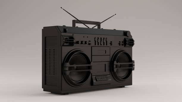 istock Black Boombox 3 Quarter Right View 1156652620